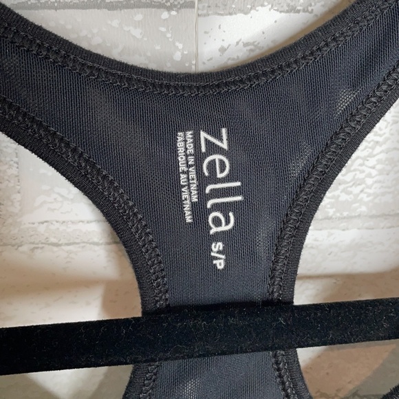 Zella Black Patterned Sports Bra - Picture 4 of 8